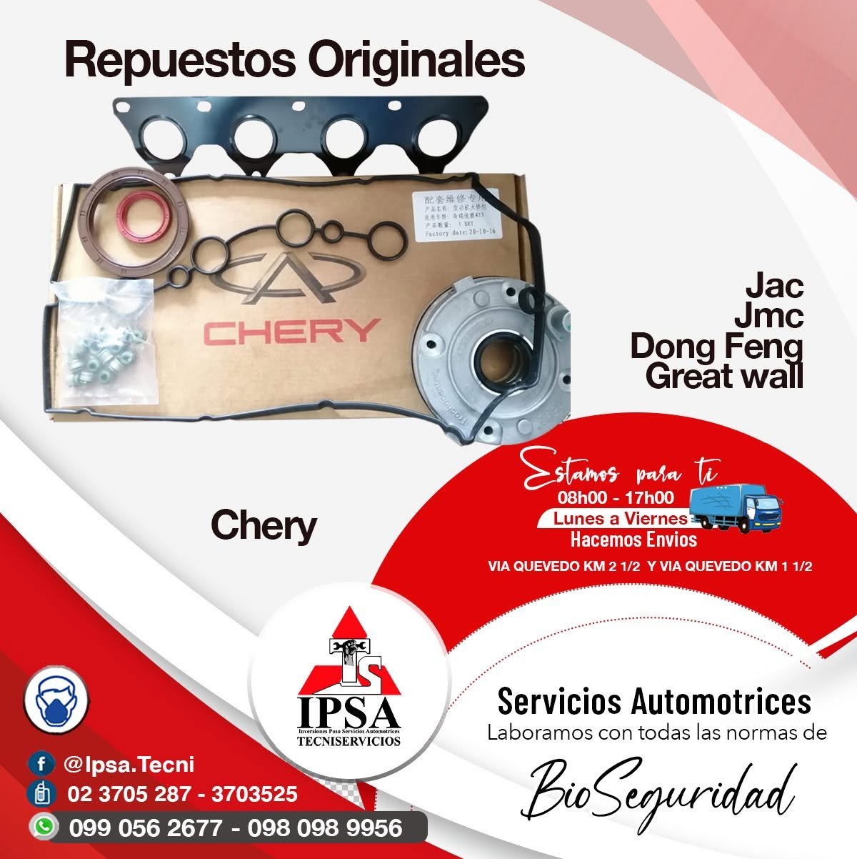 Kit Empaques Chery
