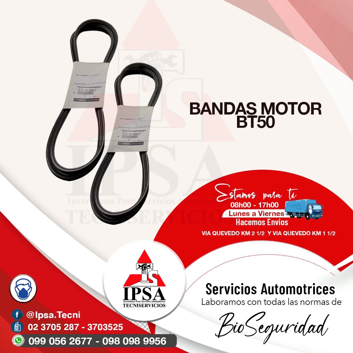 Bandas Motor Bt50